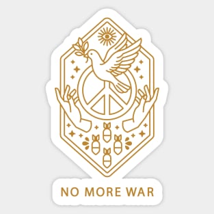 Anti War Peace Dove Design Sticker